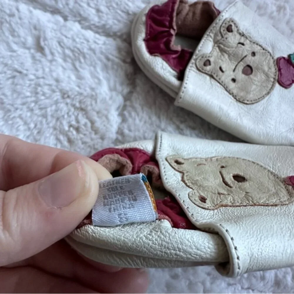 Mini Star X Disney | Winnie The Pooh Leather Infant Shoes | Size Small (0-6M)